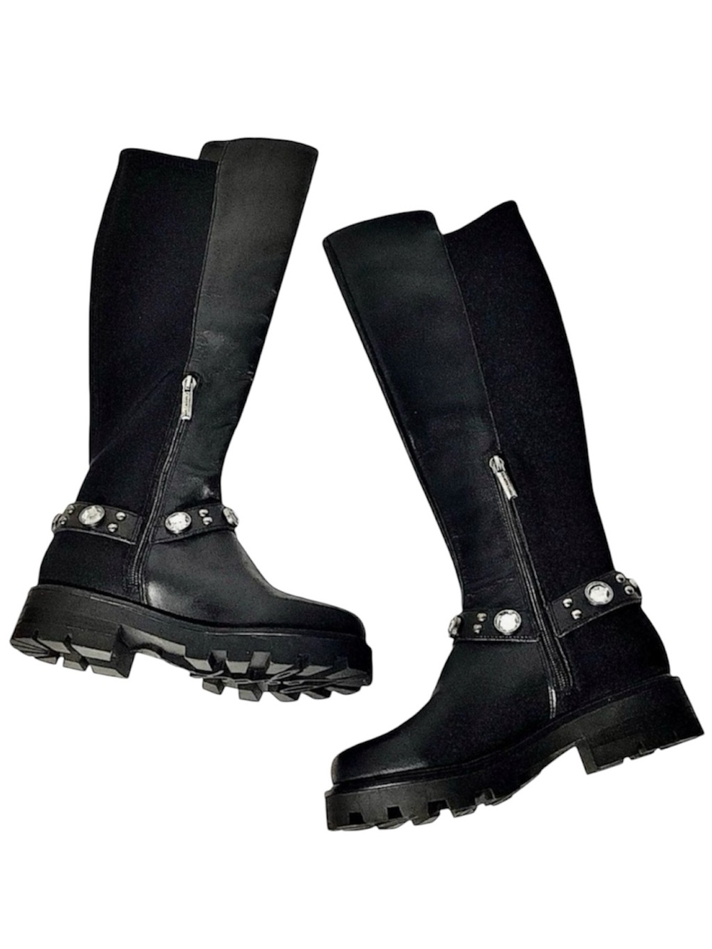 Karl Lagerfeld Moto Harness Boots